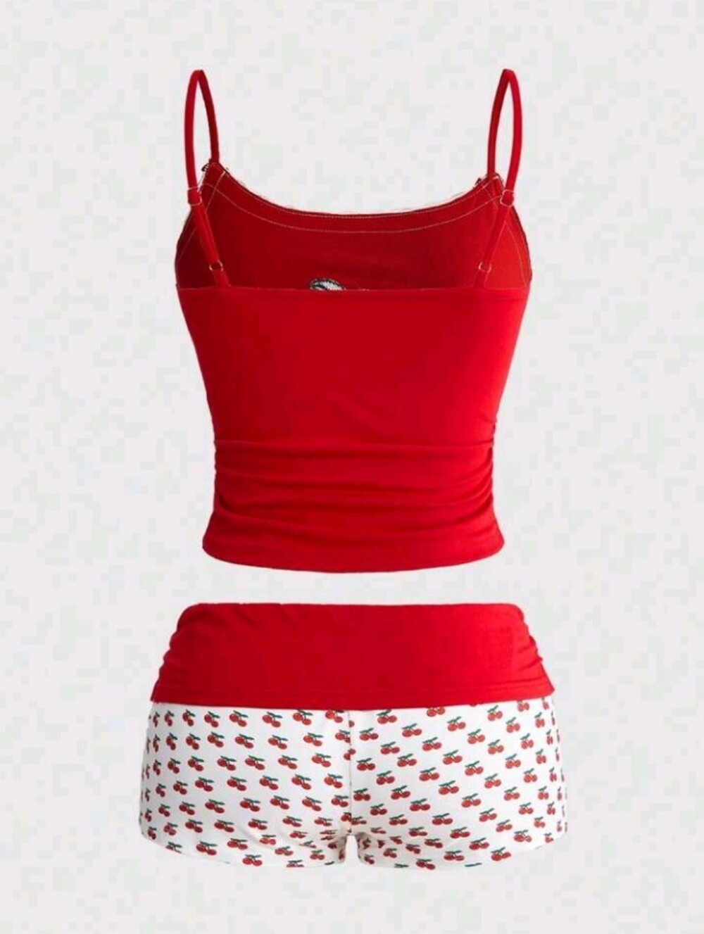 Red cherry pajama set. - Picture 2 of 5